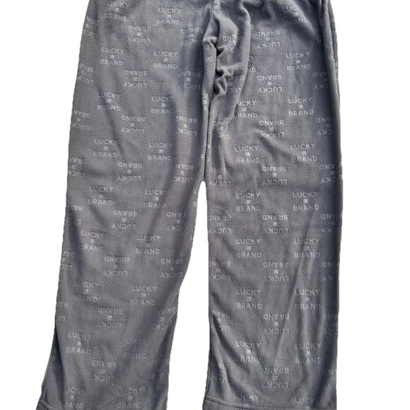 NEW Lucky Brand Gray Fleece Pajama Pants Mens Small Pockets Lounge Soft NWT - Picture 3 of 8